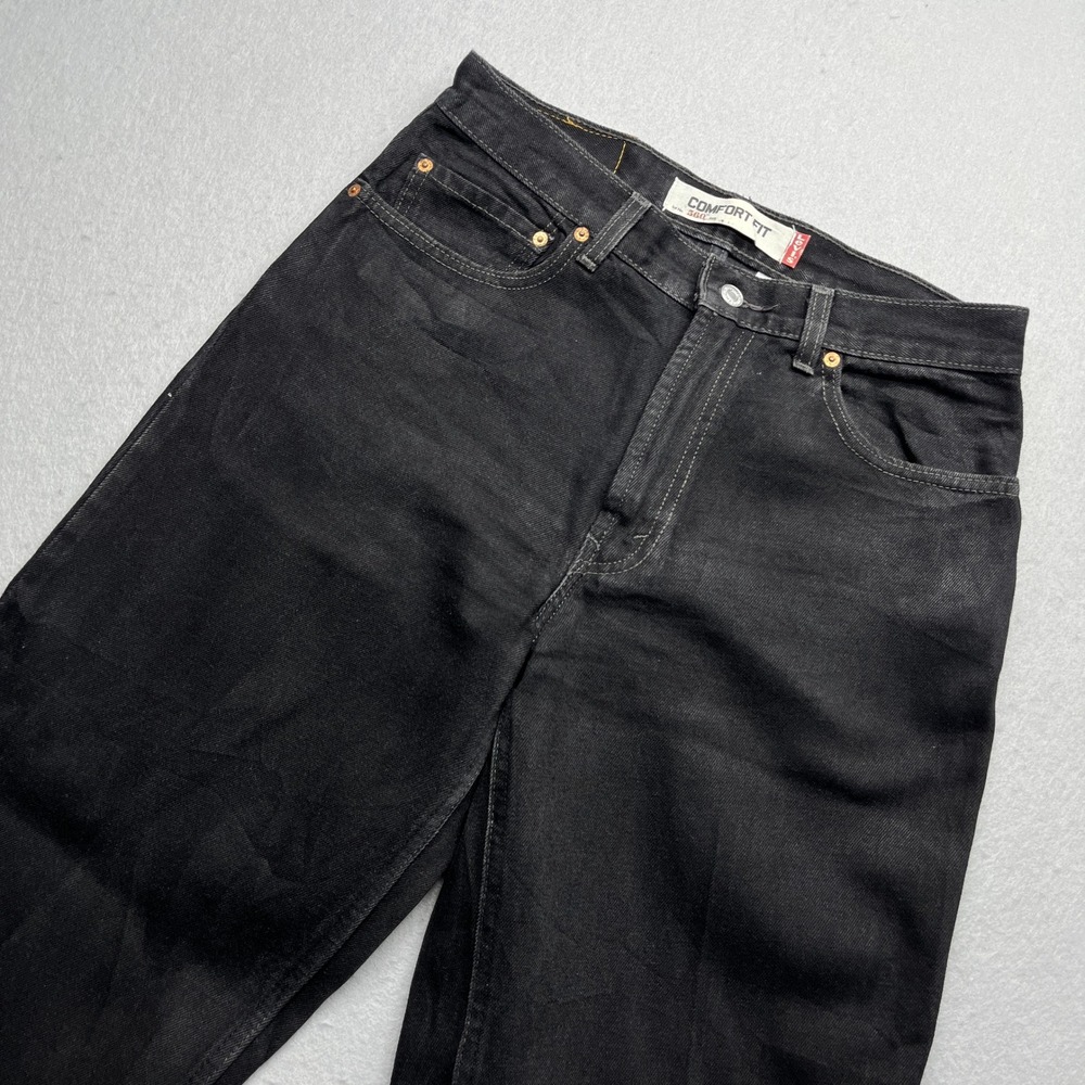 Levi's 560 Comfort Fit Jeans Black 32x30 Vintage 90s Tapered Leg Denim